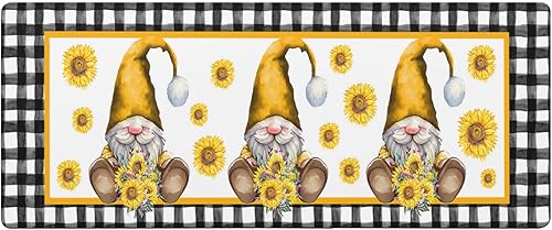 Tapete de baño de gnomos para bañera, antideslizante, de secado rápido y absorbente, de tierra de diatomeas, tapete lavable para cocina, tapete