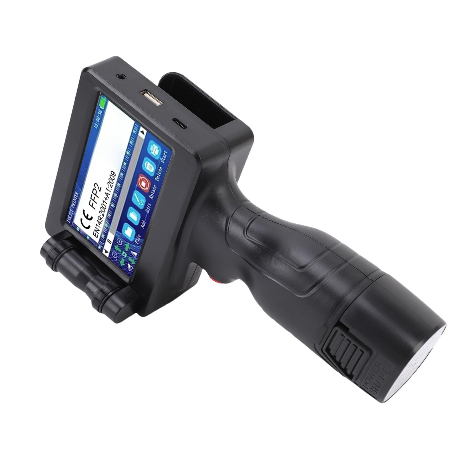 Imprimante à Jet d'encre Portable, Petite Taille, HD 4,3 Pouces, sans Cartouche, 12.7Mm, pour Codes-Barres QR, 100V, 240V