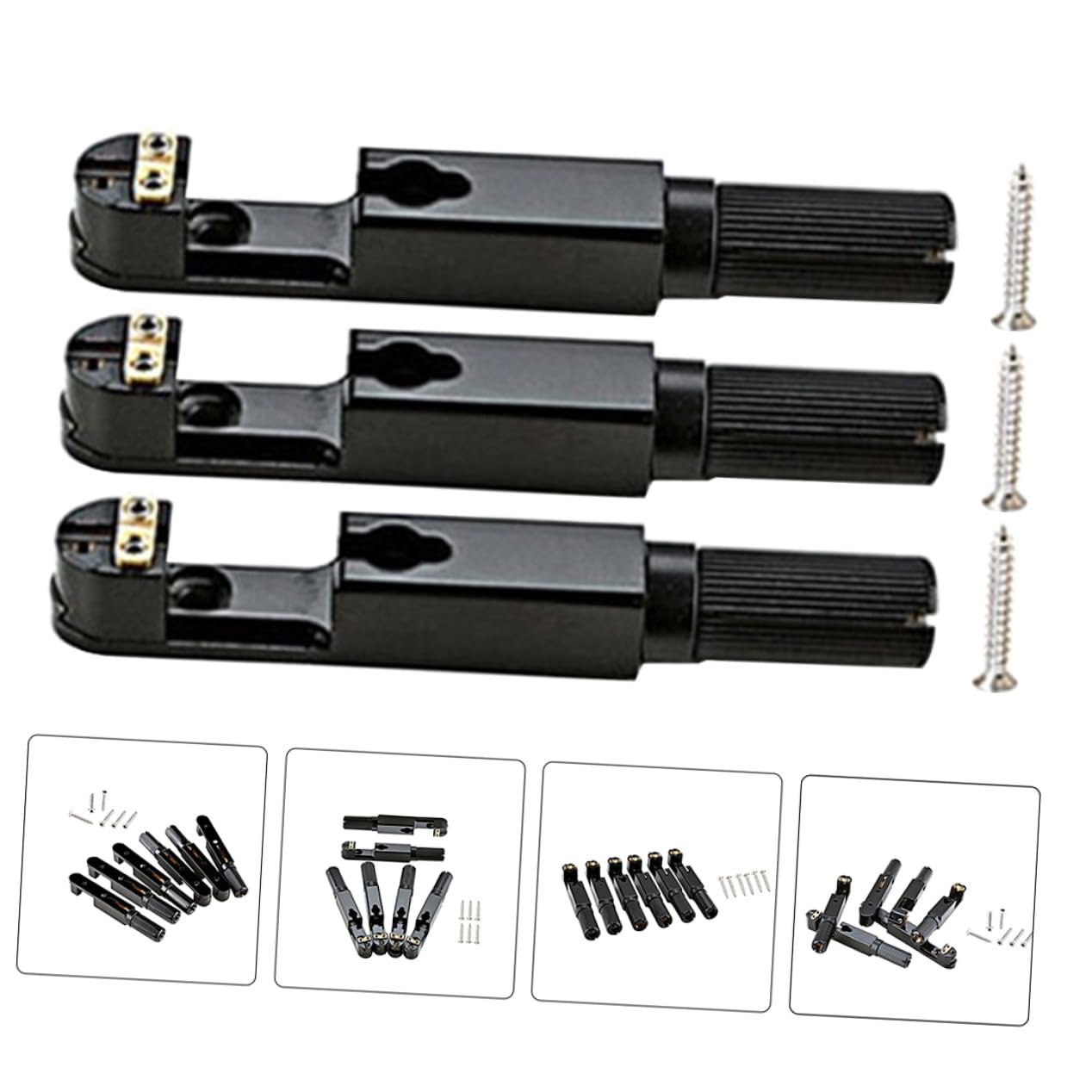 Robuste Single Headless Gitarrenbrücke aus Premium Metall Langlebiges Zubehör für Gitarren und Ukulelen Einfache Installation Ersatz für Beschädigte Saitenhalter Vielseitig