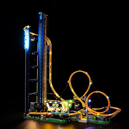 Miniatura 8 de Kit de luz LED RC compatible con Lego 10303, kit de iluminación decorativa para (Loop Coaster 10303) modelo de bloques de construcción. (Solo kit de