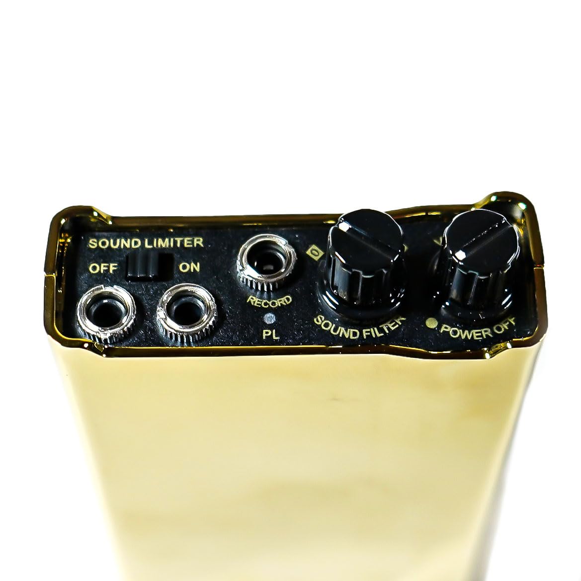 Micrófono de pared serie oro profesional para escucha con sistema de filtros y salida grabación ideal para casa oficina seguridad privacidad (F999r Gold)