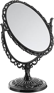 Vintage Double Sided Makeup Mirror Large Oval...