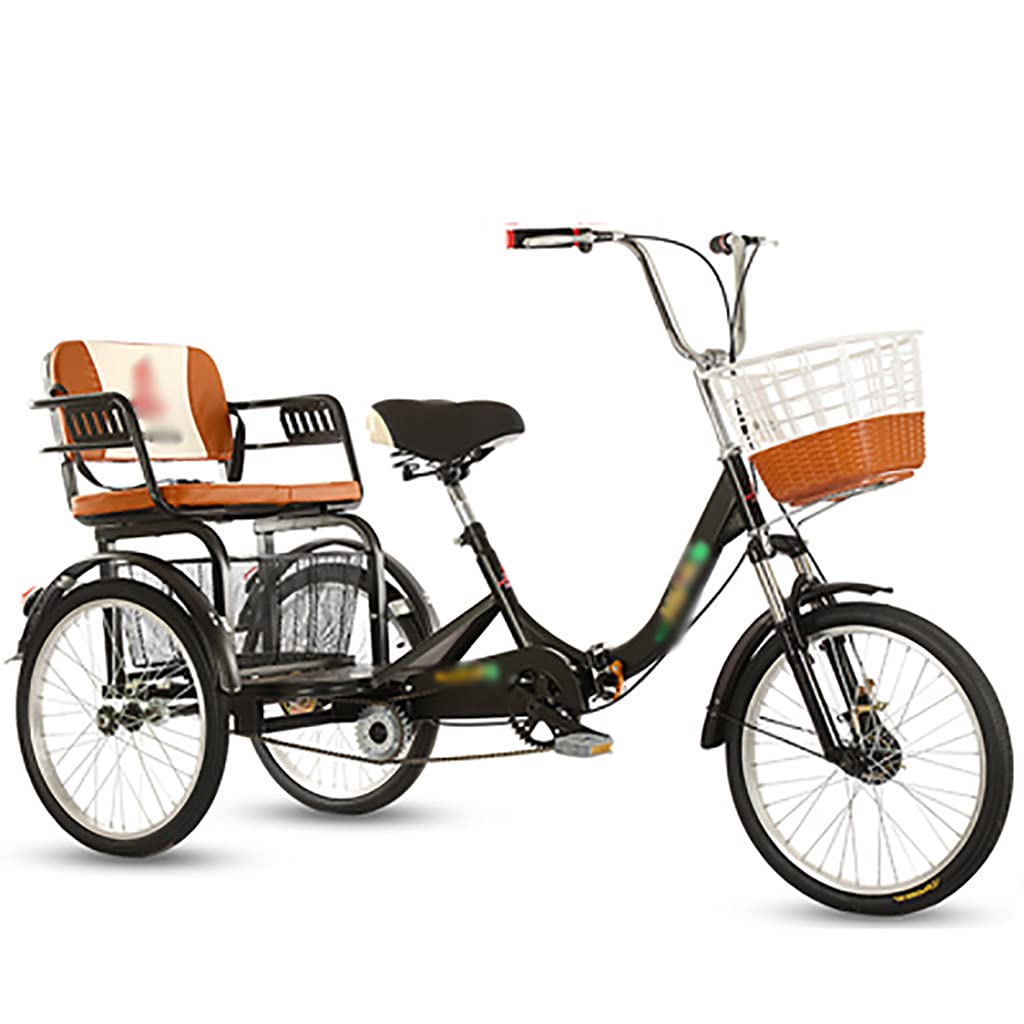 Amazon.co.jp: 三輪自転車、20インチ大人用三輪車トライク歯車三輪車3  
