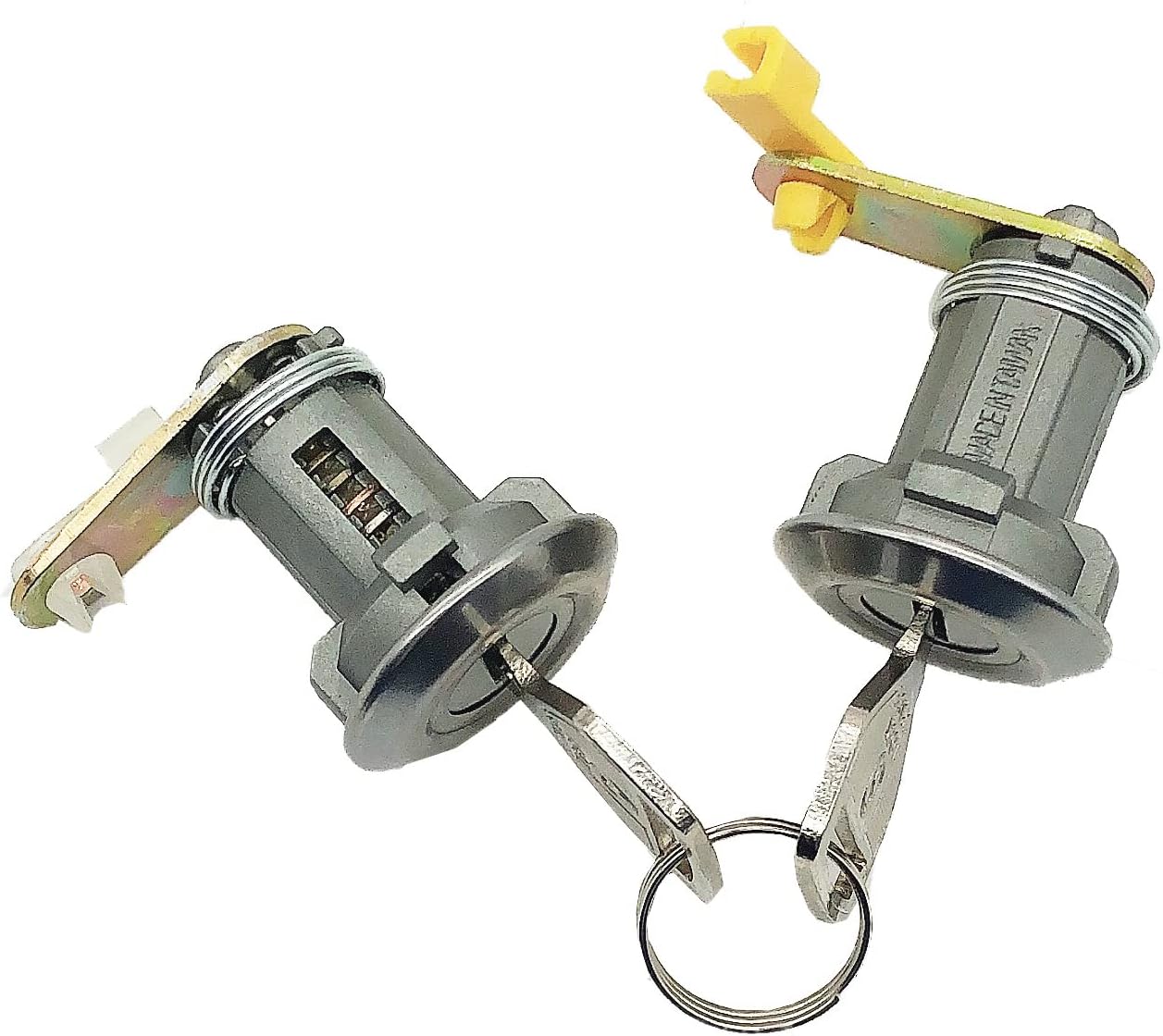 Door Lock Cylinder -Tumbler with 2 Key Compatible with Toyota Pickup1984 1985 1986 1987 1988 Van 4runner 83-91 Camry 84-87 Corolla DL-8 69051-12180, 69052-12180,