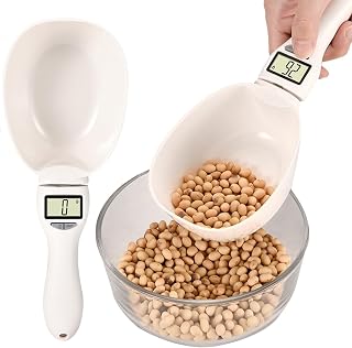 Miyonsin Digital Measuring Spoon Scale - Precise Electronic Scoop for Cooking, Baking, Pet Food & More (1g-800g Accuracy)