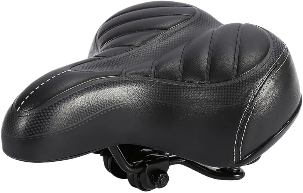 Bicycle Saddle City Bike Saddle Ultra Soft Cushion Thicker Mountain Bike Matte Black Seat Soft