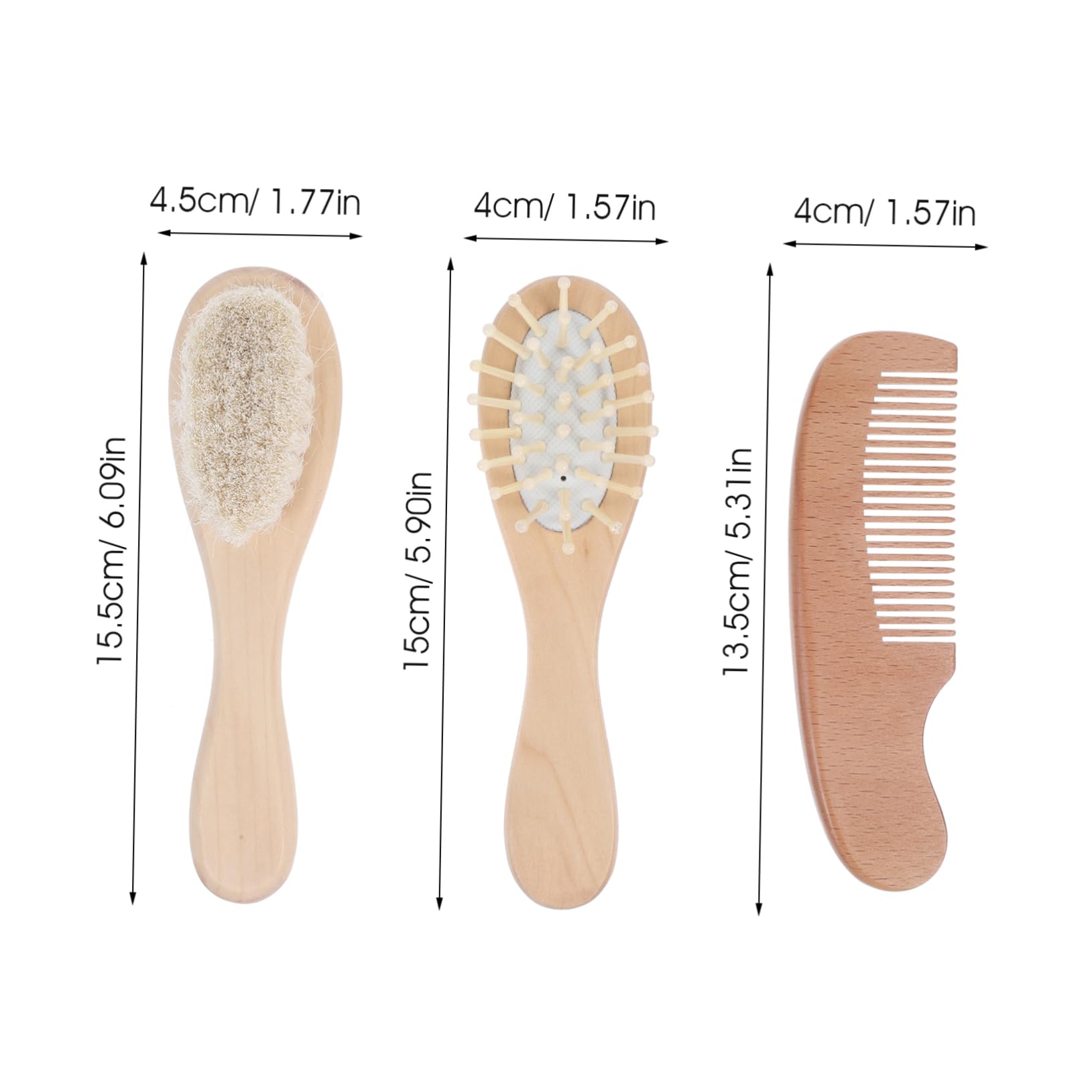 ibasenice Baby Hair Brush Set Comb for Toddlers Scalp Cleaning Brush for Daily Use