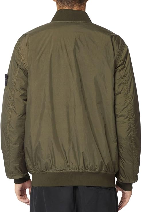 Stone Island Mens Garment Dyed Crinkle Reps Jacket Small Olive