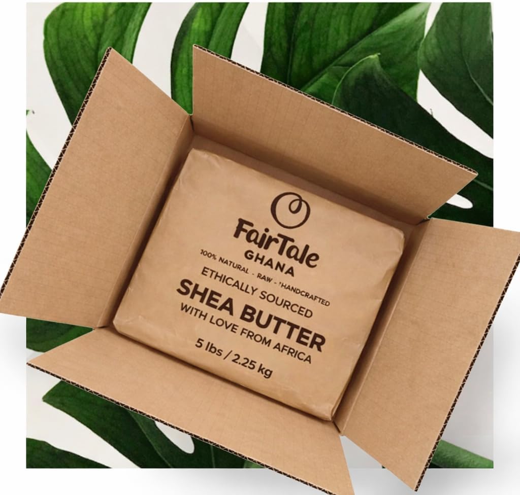 Raw African Shea Butter 5 lbs | 2.25 kg Ethically sourced, 100% Natural, Unrefined, Vegan