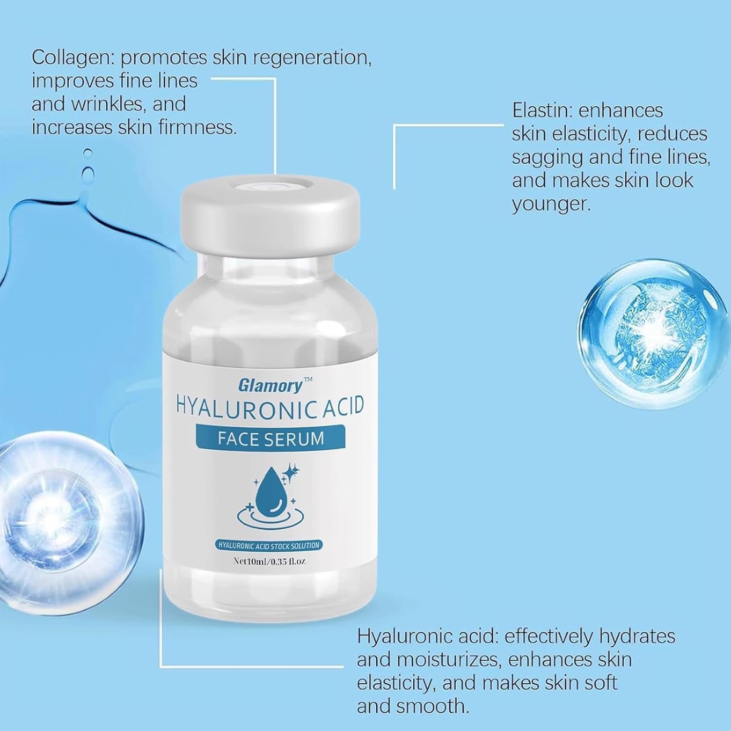 Tyafzzn Micro Infusion System for Face Hyaluronic Acid Serum for Face Anti-Ageing Serum, Improves Face Lines and Wrinkles - Image 3