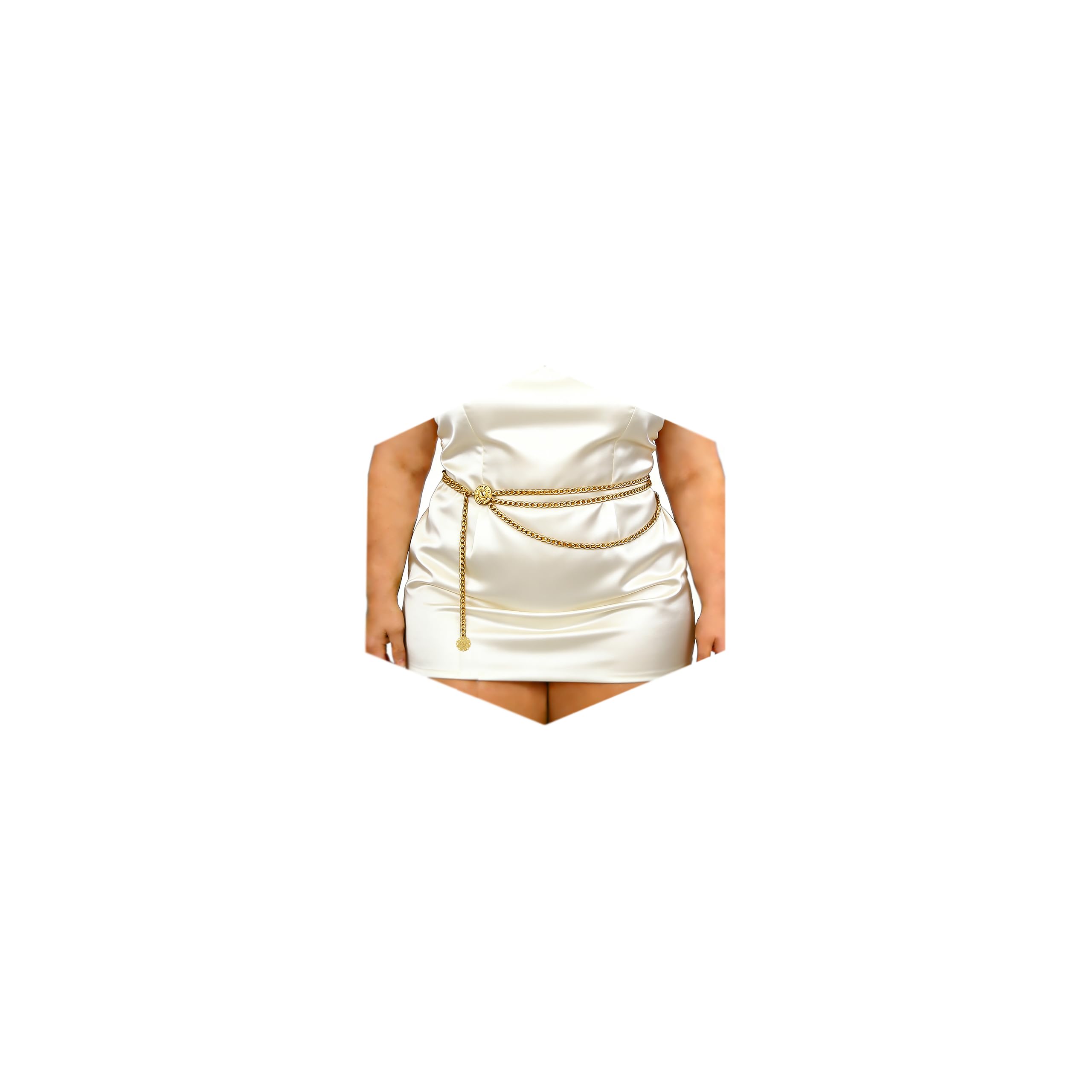 MODRSA Chain Belt Chain Silver Chain Belt Gold Chain Belt with Chain Sunflower Butterfly Waist Chain Belt Plus Size Long