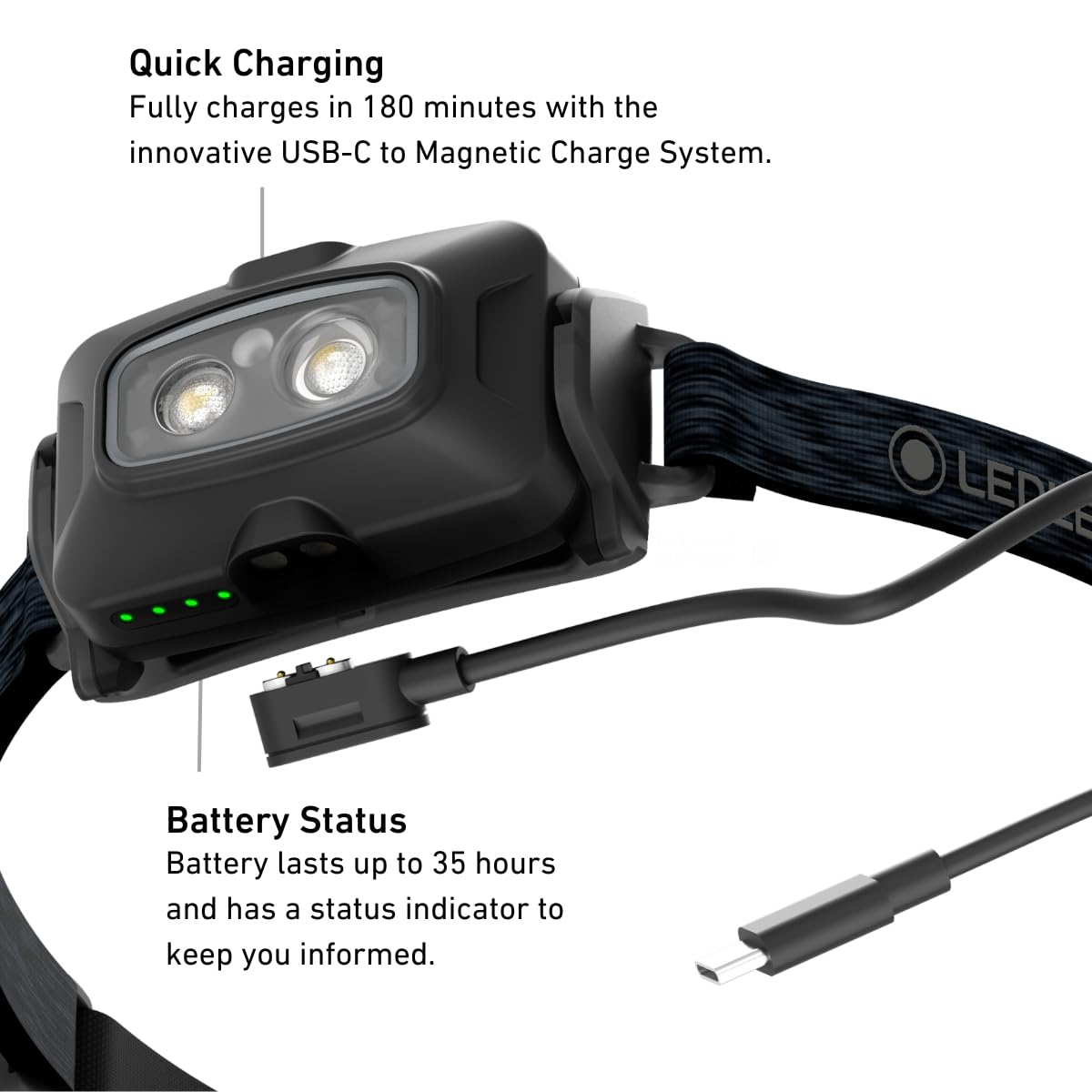 Ledlenser HF4R Core Stirnlampe Led wiederaufladbar | LED Kopflampe 500 Lumen | Adventure Headlights wasserdicht mit Rotlicht | Outdoor Stirnleuchte | Headlamp | wasserdichte Kopftaschenlampe IP68
