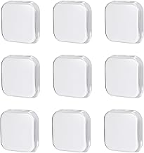 MAEXUS Door Stop Cushion, 9 Pcs Cushion Rubber Door Stop Rubber Block Door Crash Prevention, Door Knob Crash Prevention, Cushion, Prevent Impacts and Scratches, Anti-Slip, Transparent 42x10mm