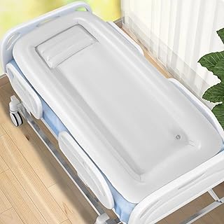 Medical Inflatable Bathtub, Electric Air Pump Adult PVC Bathtub With Practical Water Bag & Shower And Electric Air Pump, Bedside Shower Bath Kit For Seniors Pregnant Disabled Elderly Handicapped