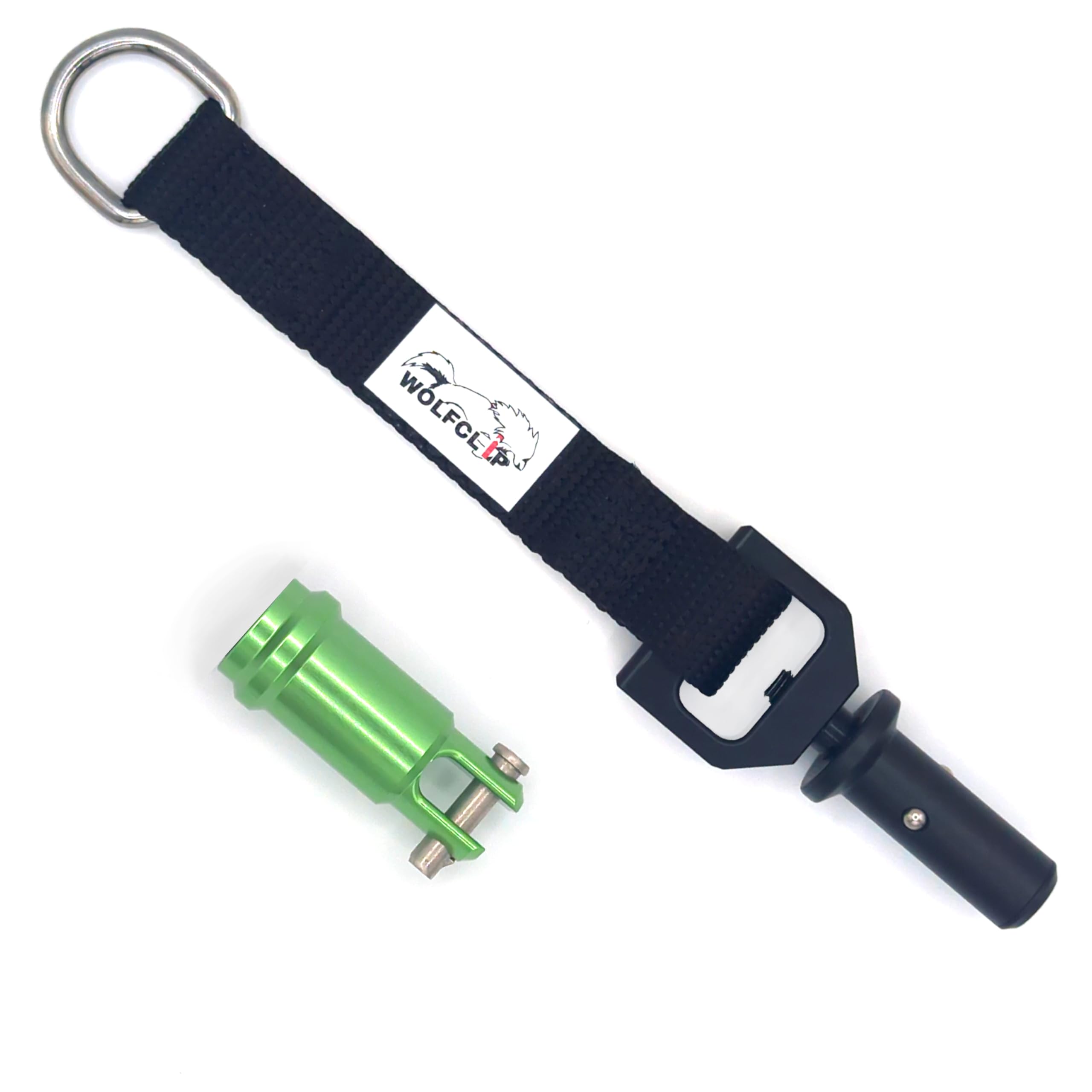 Wolfclip Original Dog Lead Adapter & Housing Strong Reliable Instant Leash Connection (Small, Green)