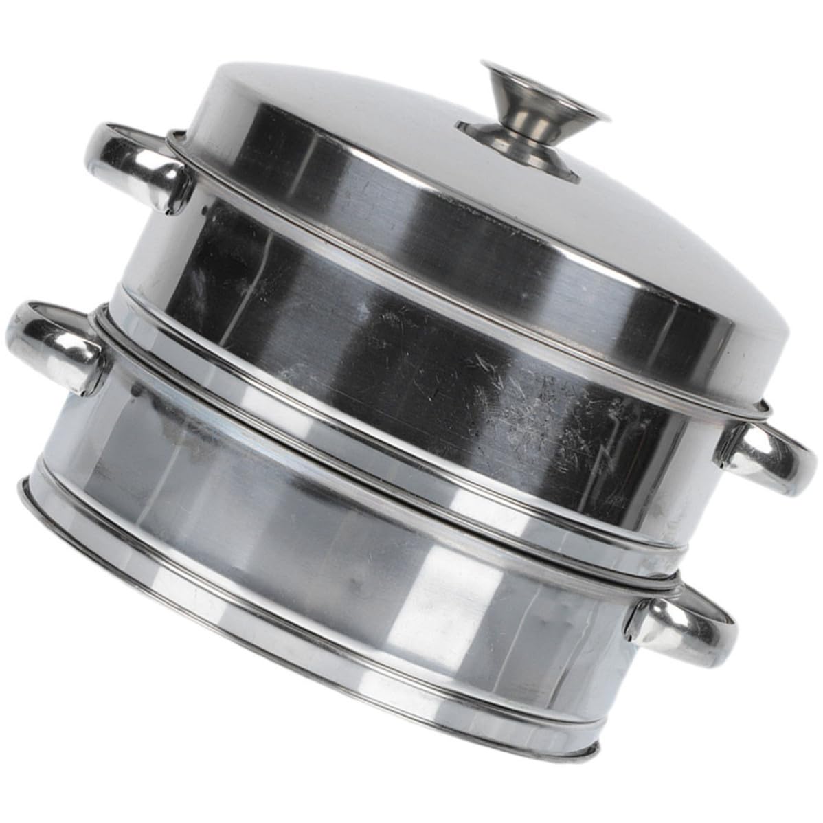 Cuiseur vapeur en inox double niveau pour préserver les vitamines des aliments
