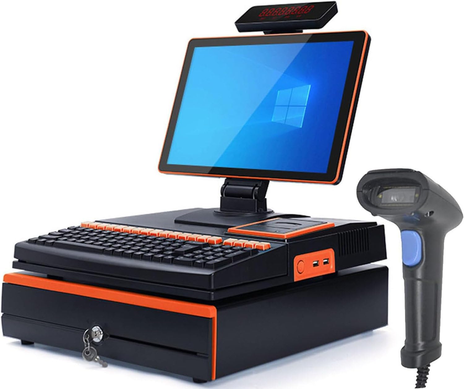 Sistemas TPV de Caja registradora Inteligente «Todo en uno»: Monitor de Caja registradora TPV Tipo Tableta móvil, Pantalla táctil de 15,6 Pulgadas con Ajuste multiángulo. A1
