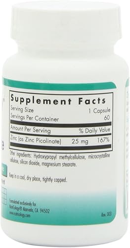 Miniatura 3 de Zinc Picolinate60Cápsulas vegetarianas by nutricology