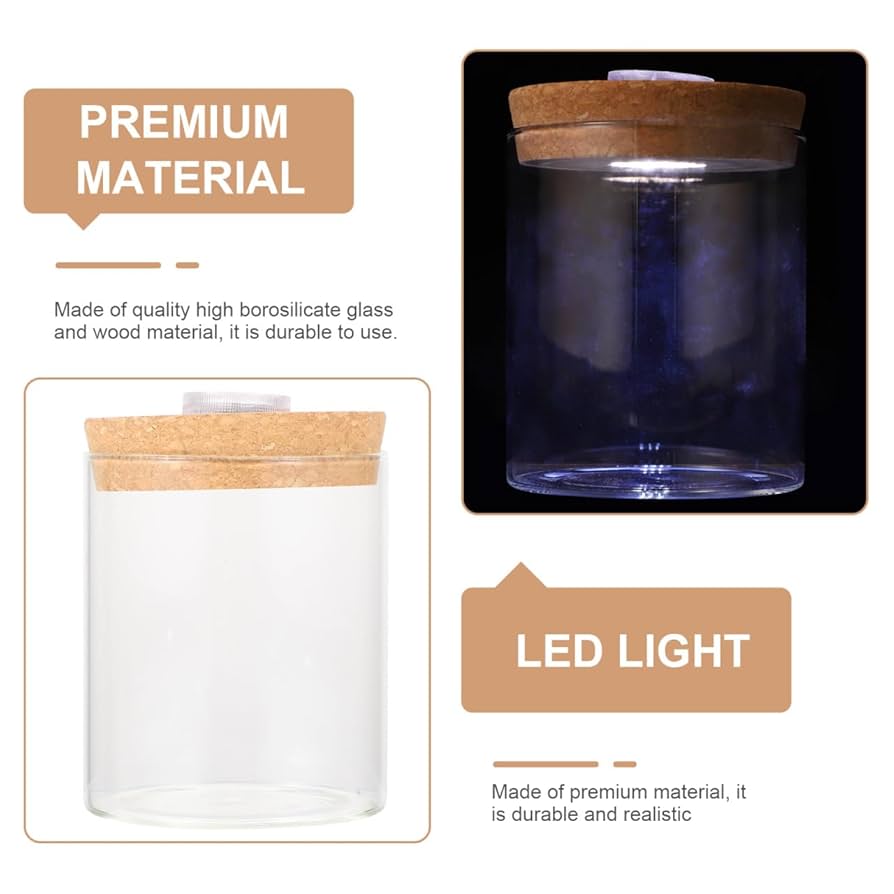 ガラス 瓶 コルク led ライト スケープ 花瓶 プランター 水耕栽培 Amazon｜ガラス 瓶 コルク led ライト スケープ 花瓶 生態ボトル