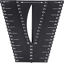 ViaGasaFamido Medidor de risco, localizador de linha central de pinça ABS 2 em 1, localizador de centro de marcenaria, ferramenta de carpinteiro de medição de linha central, HT2018229, pinça de medição de ângulo