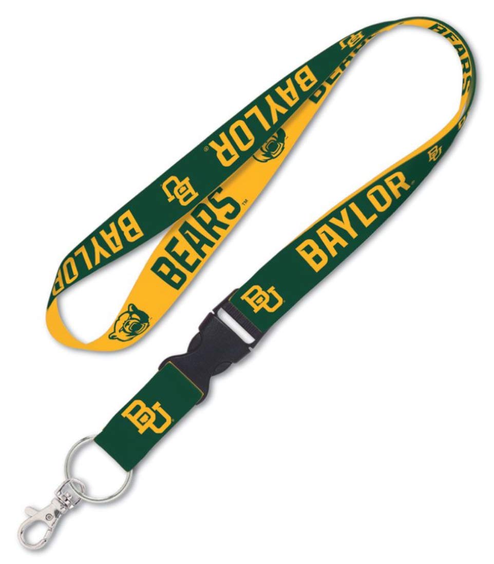 NCAA Baylor Bears 2-Tone 1'' Width Color Lanyard w/Detachable Buckle (16 Inch Opening)
