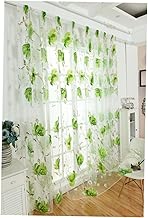 IMIKEYA Cortinas Transparentes Cortinas De Voile Painéis De Cortina Transparente De Flores Cortinas Transparentes Persianas Transparentes Cortinas Pretas Transparentes Saia De Janela