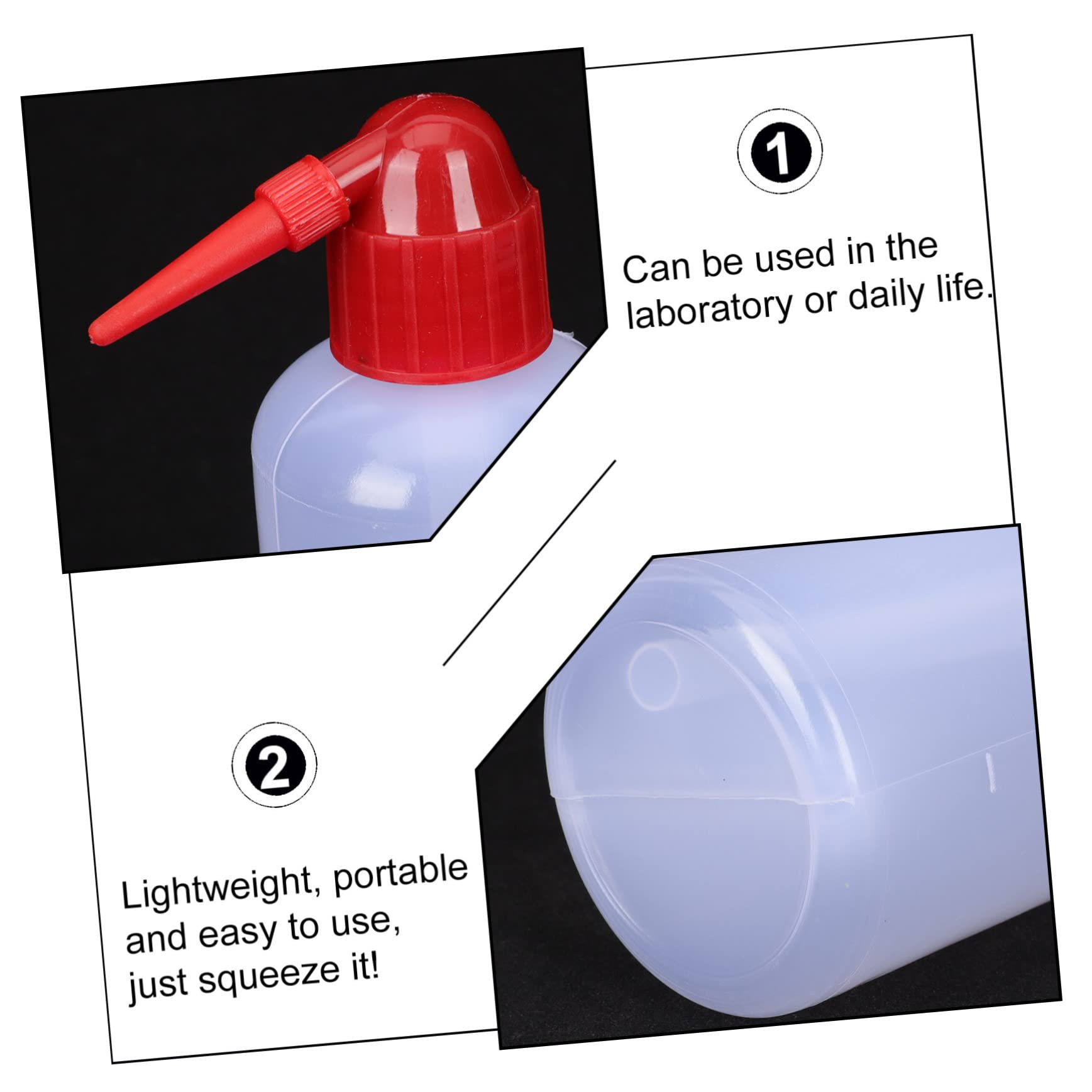 HOMOCONO Flower Watering Can Plastic Watering Can Squeeze Bottles 250ml Squeeze Wash Bottles for Plants