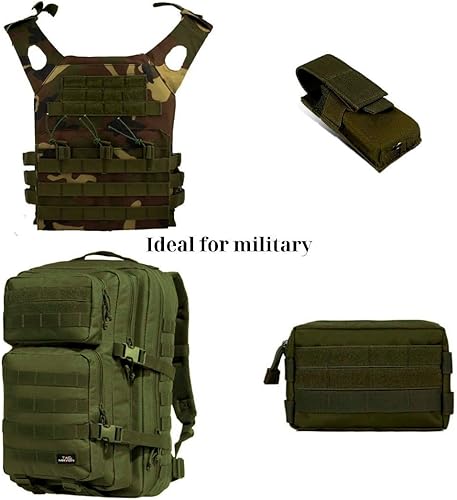 Miniatura 4 de Cinta de velcro para coser de 34 pulgadas de ancho, color caqui, no adhesiva, 1 yarda de longitud, cinta de nailon verde oliva, juego de sujetadores