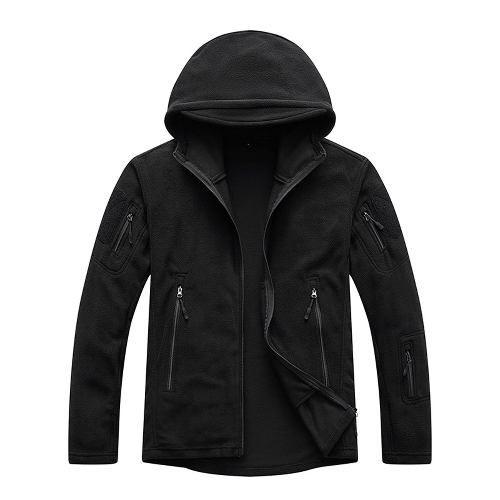Genérico Sudadera con Capucha Hombre - Chaqueta con Capucha de Polar para Exteriores cálida Resistente al térmica para Clima frío