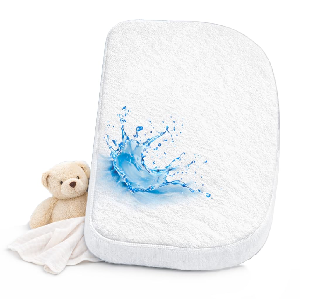 Protector de colchón impermeable compatible con sábanas bajeras Babybay, protector de colchón de 89 x 50 cm, compatible con BabyBay Maxi, Boxspring, Comfort, Comfort Plus, certificado