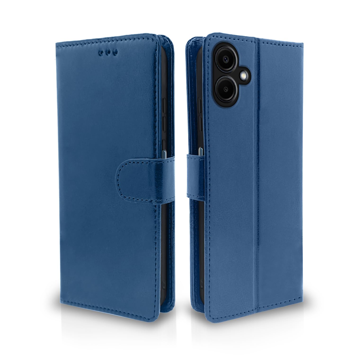 Pikkme Flip Cover Leather Finish | Inside TPU with Card Pockets | Wallet Stand and Shock Proof | Complete Protection Flip Case for Samsung Galaxy A06 (Blue) (B0DB5ZSVJ5) Amazon Price History, Amazon Price Tracker