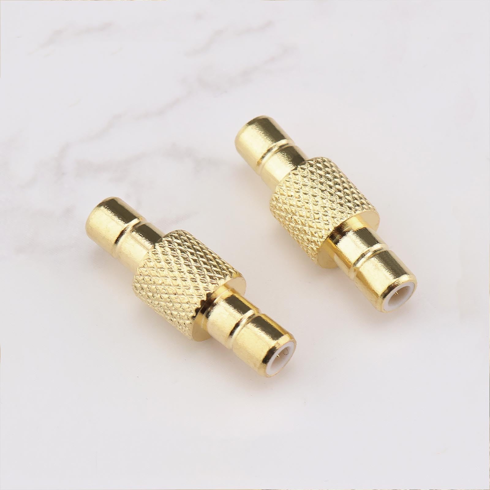 ECSiNG 2 Pezzi Adattatore Connettore SMB Maschio a Maschio SMB Dritto RF 50 Ohm Convertitore Connettore SMB Maschio a Maschio per Antenne TV Dispositivi LAN Wireless Cavo Coassiale Radio Wi-Fi