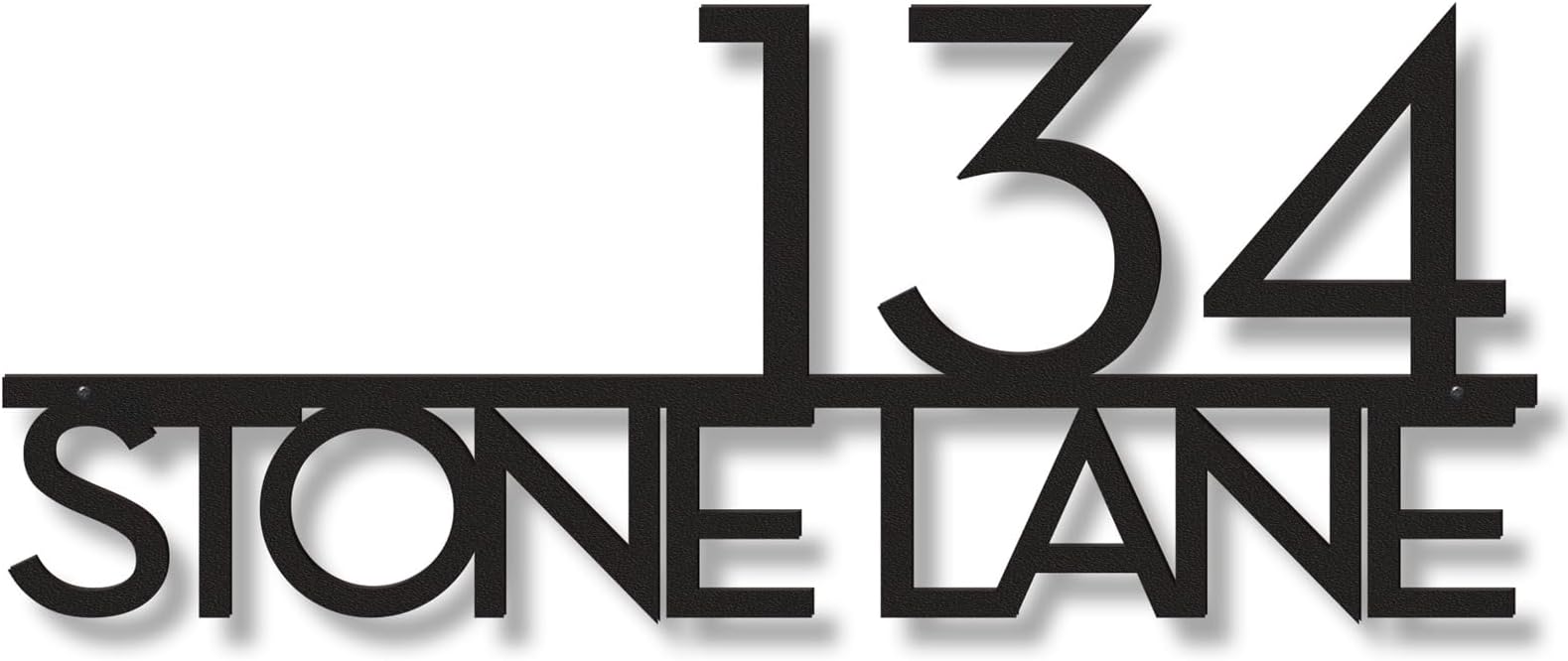 House Numbers Metal Address Signs - Modern House Numbers for Outside - Personalized Home Address Number Sign Plaque- Address Numbers for House