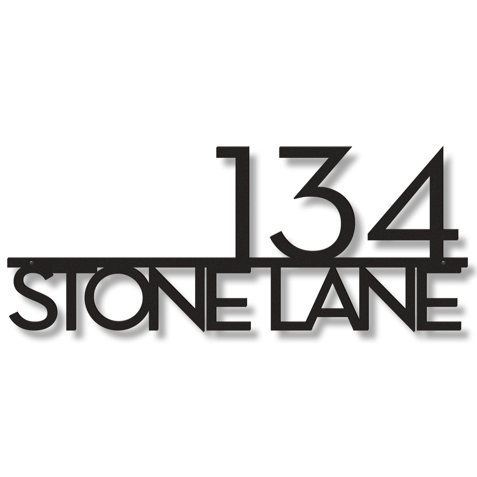 House Numbers Metal Address Signs - Modern House Numbers for Outside - Personalized Home Address Number Sign Plaque- Address Numbers for House