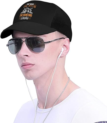 Miniatura 4 de LIFANGMI Adjustable The Man The Myth The Hunting Legend Baseball Cap for Men Women Baseball Hat Outdoor Casual Breathable Caps Trucker Hats Sun Hat