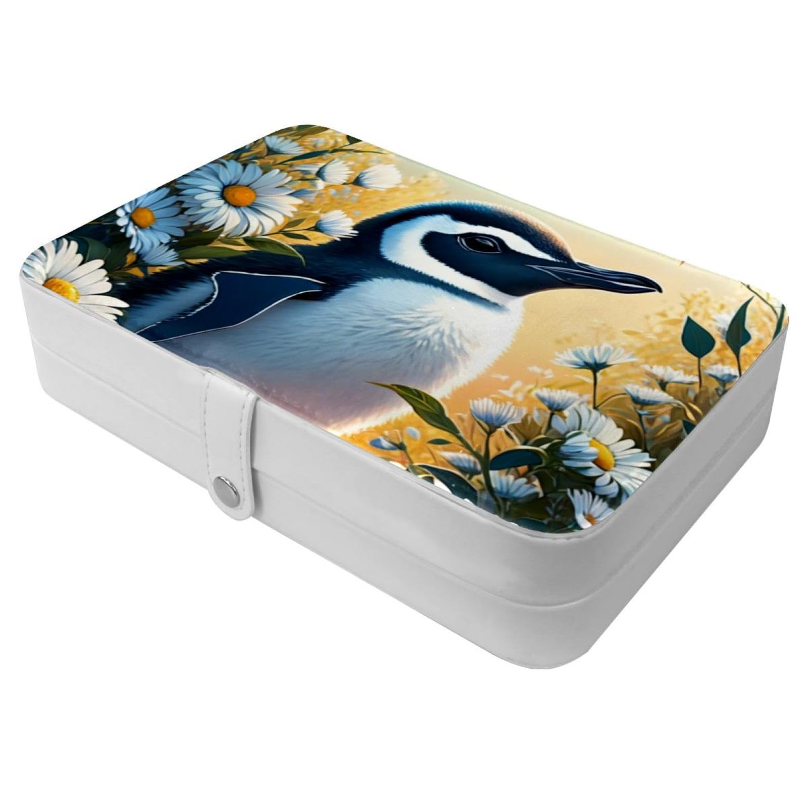 Organisateur de bijoux nomade pour week-end et vacances avec motif fleur