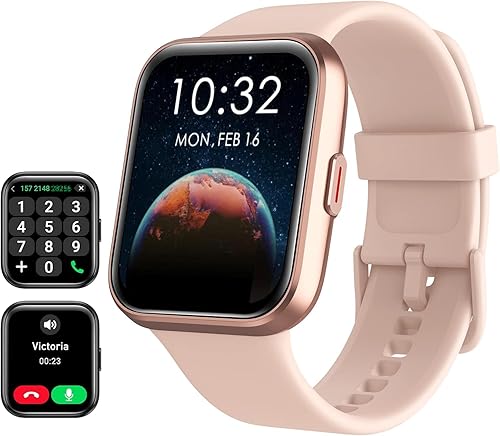 Miniatura 1 de Reloj inteligente para hombres y mujeres (recepción de llamadasmarcación), Alexa integrado, pantalla táctil de 1.8 pulgadas, rastreador de actividad