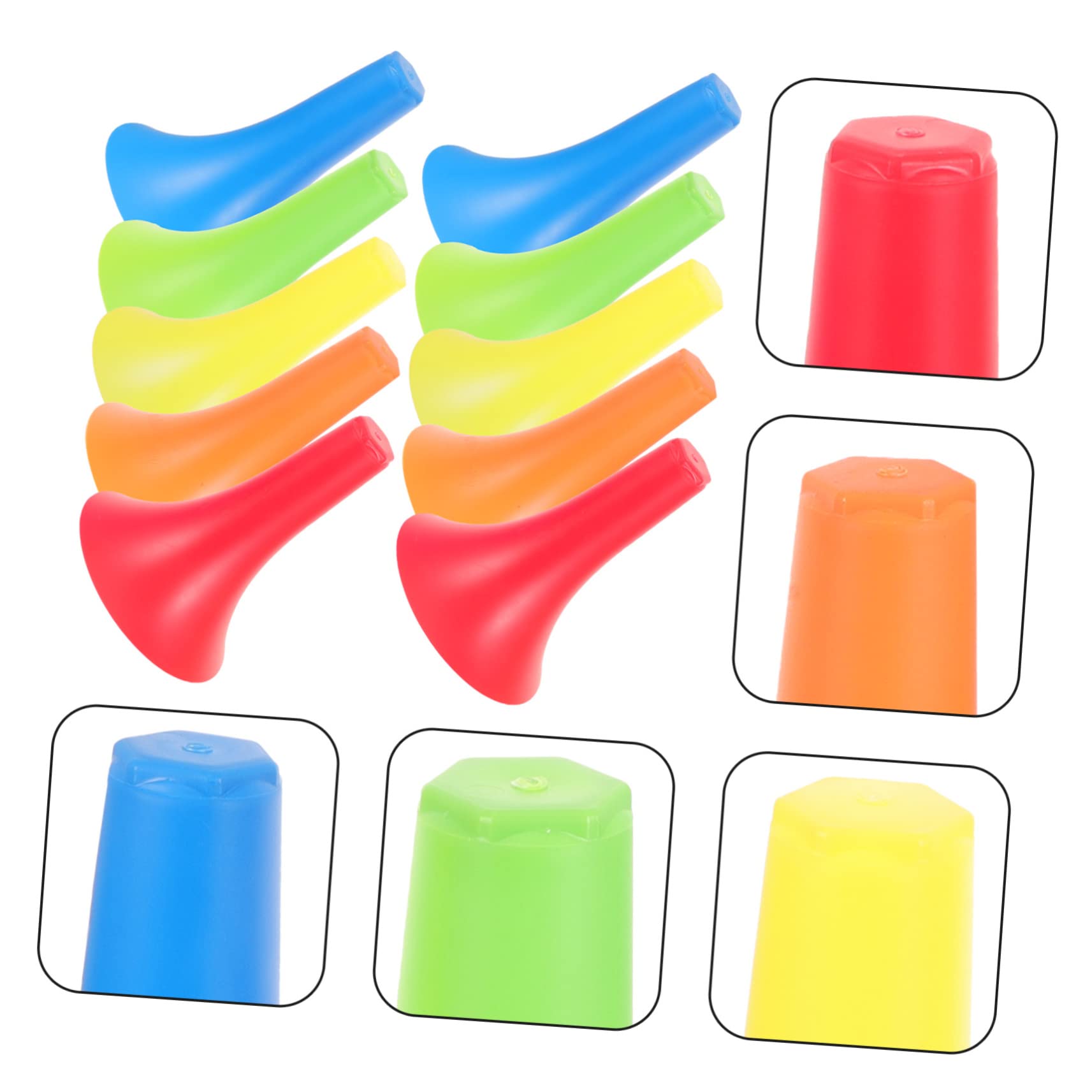 Toyvian 10pezzi in Miniatura di PE Coni per Allenamento di Sport Rotelle Coni per Allenamento di Football Coni per Agilità per Pattinaggio Rotelle per