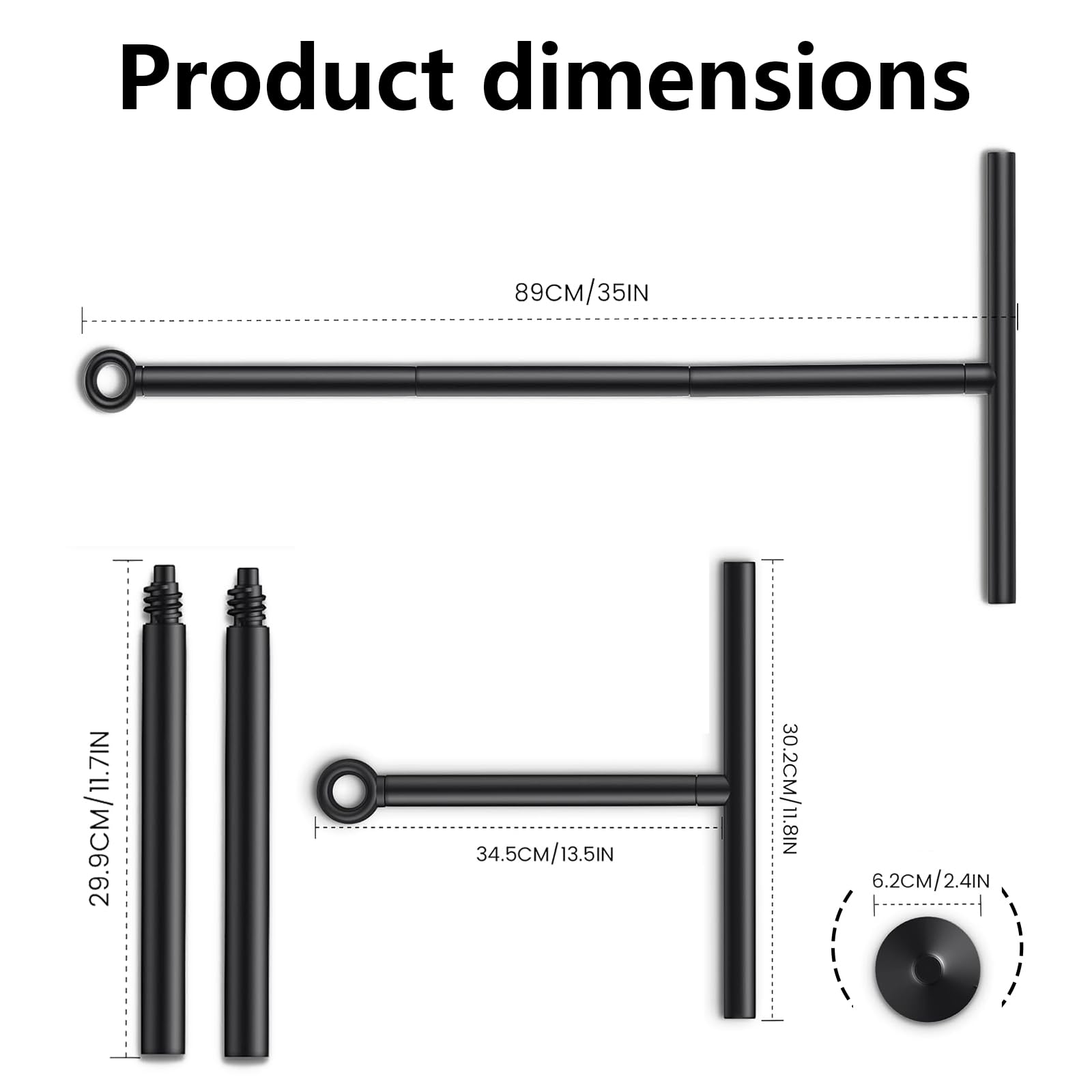 LORESJOY Douchewisser Zwart, Uittrekbare Douchewisser, 30 120cm Extra Lang Met Houder Trekker Douche Siliconen Voor Douche Douche Zwart 2723355144