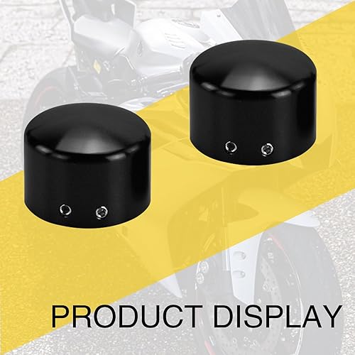 Miniatura 4 de ZKFAR 2 fundas para tuercas de eje delantero de automóvil, 1.6 x 1.2 pulgadas, impermeables, de metal, repuestos decorativos para vehículos,