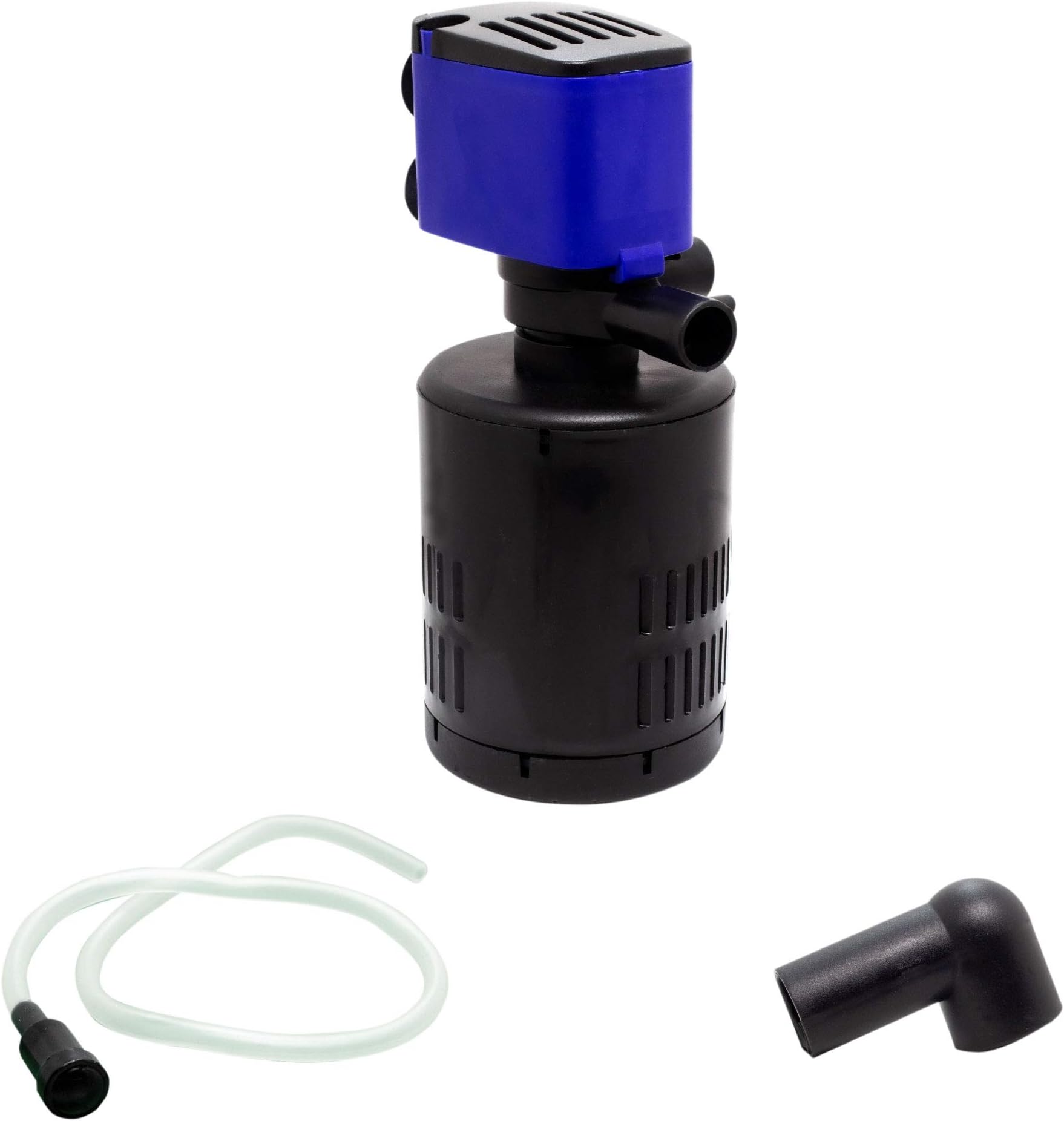 210 GPH Submersible Pump(800L/H,15W) Quiet Internal Aquarium Powerhead Water Pump with 3-in-1 with Filter Functionality Circulation, Filtration,Oxygenation for Pond,Fish Tank,Fountain-1Pc