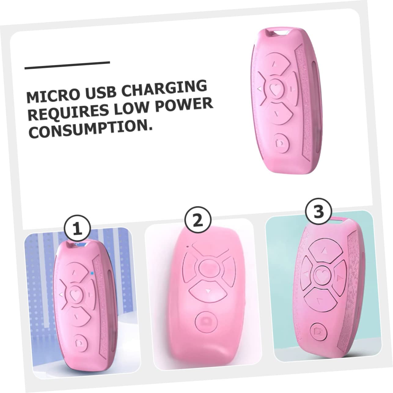 jojofuny 5piezas Controlador Inalámbrico De Cámara y Volteador De Página Multifuncional para Móviles para y Videos para Electrónica y