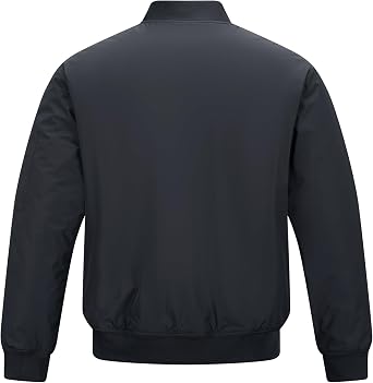 33,000ft Bomber Jacket Men Waterproof Windbreaker Insulated Puffer Jackets Sports Jackets Outwear for Motorcycle Hiking Golf Sailing