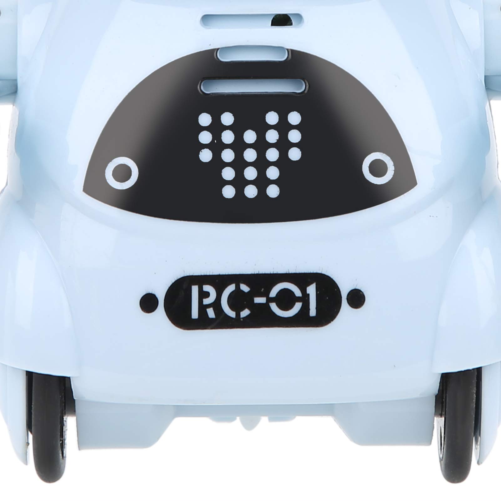 Mini Pocket Robot Toy, Interactive Voice Recognition, Repeat, Sing, Dance, LED, Story ABS Decoration, Robot Toy 3.3in with LED Lights for Entertainment, Communication (Blue)