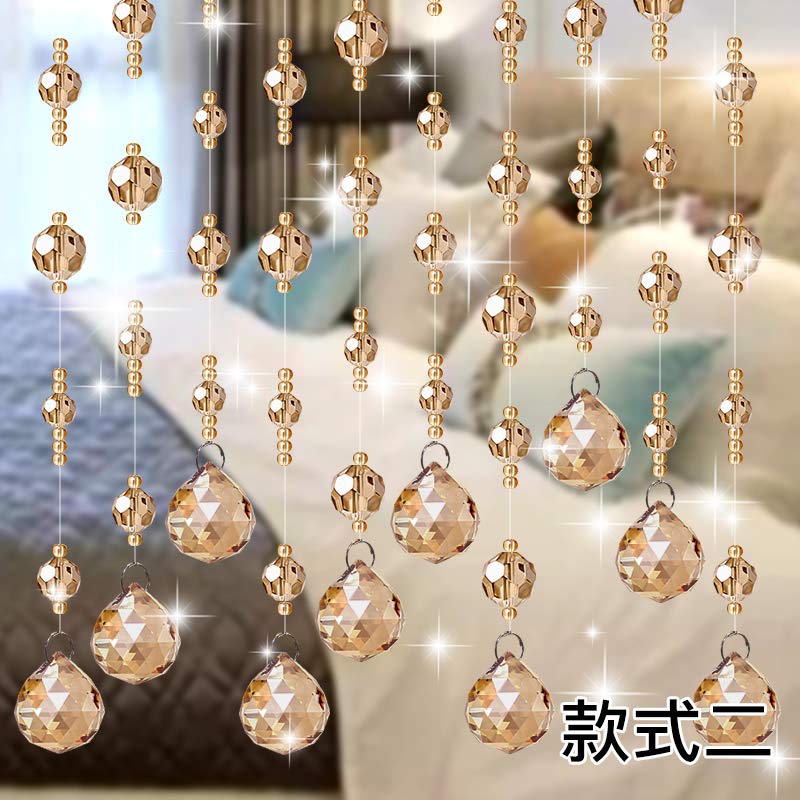 Rideau De Perles De Cristal Rideau de Perles de Cristal, Rideau de séparation de Salon, Rideau décoratif de Chambre à Coucher, Accessoires de décoration de Chambre(7,10 Pieces 1.2m)