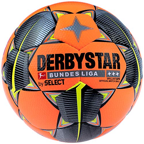 Derbystar Bundesliga Brillant Aps Ballon de Football d'hiver Taille Unique Orange, Noir, Jaune.