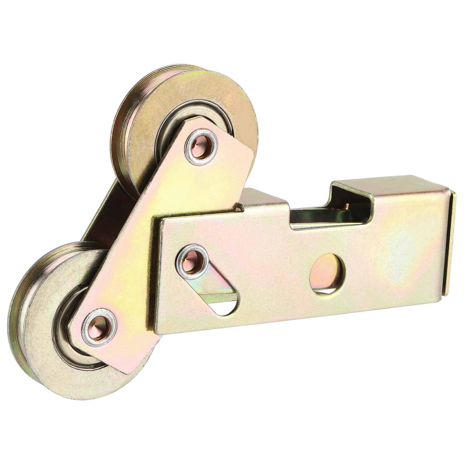 SEUNMUK 6-Pack Sliding Patio Door Tandem Roller – 1-1/4 Inch Steel Ball Bearing Wheel, Gold, For Glass Doors, Windows, Gates