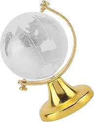 Bola de Cristal, Grande Globo Redondo da Terra da Bola de Cristal Com Vidro de Cristal do Mapa do Mundo para Bolas Decorativas (Vidro sintético)