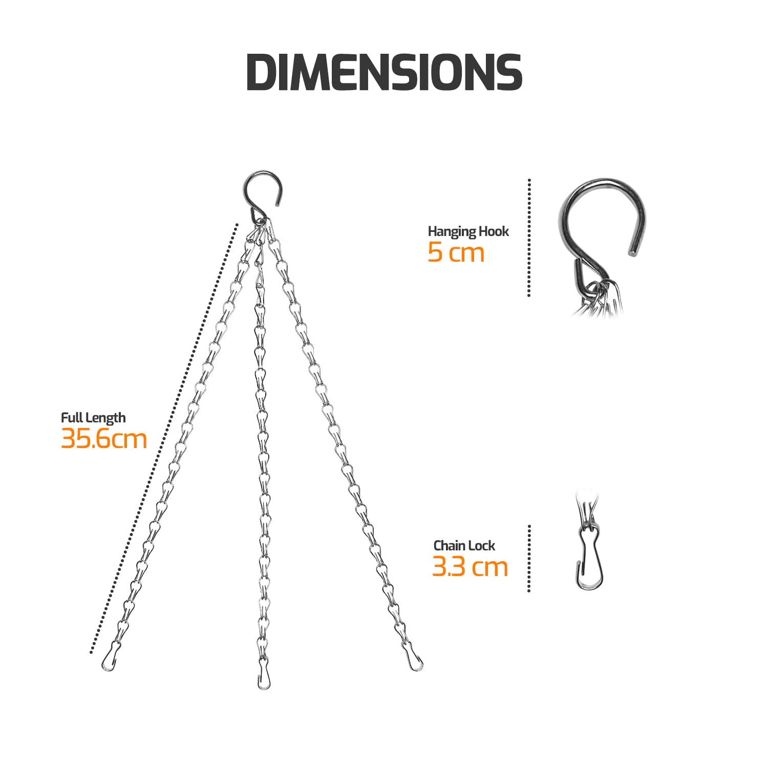 Ferro Antiruggine Esterno Catene Da Appendere Per Mangiatoie Per Uccelli, Lanterne O Vasi, Regolabili, Resistenti Fino A 9 Kg, Confezione Da 2 Catena Per Uccelli 24 Cm