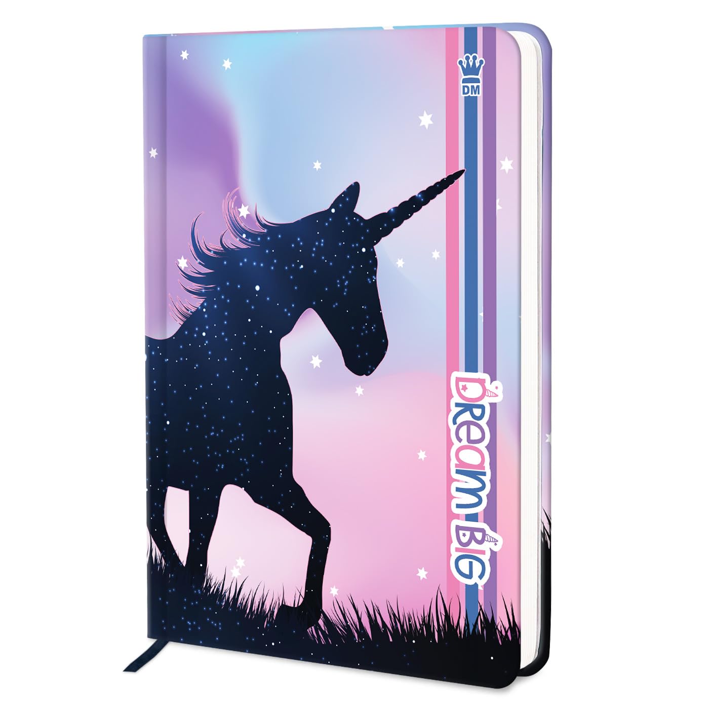 Diarymart - Designer Series - Hard Cover Unicorn Journal Diary I A5 Unicorn Notebook Diary For Girls and Women I Size 208mm X 148mm, 80 GSM, 192 Ruled Pages